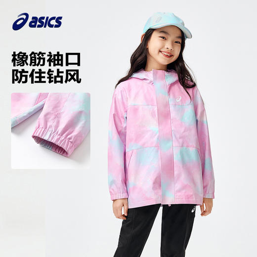 asics/亚瑟士童装儿童外套24春季新款男童外套女童连帽冲锋衣 商品图2