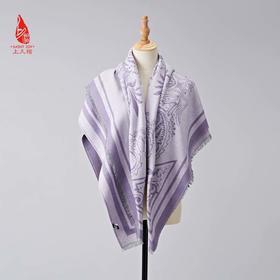 SAINTJOY/上久楷 真丝围巾  真丝披肩 浅紫色  FJS23046