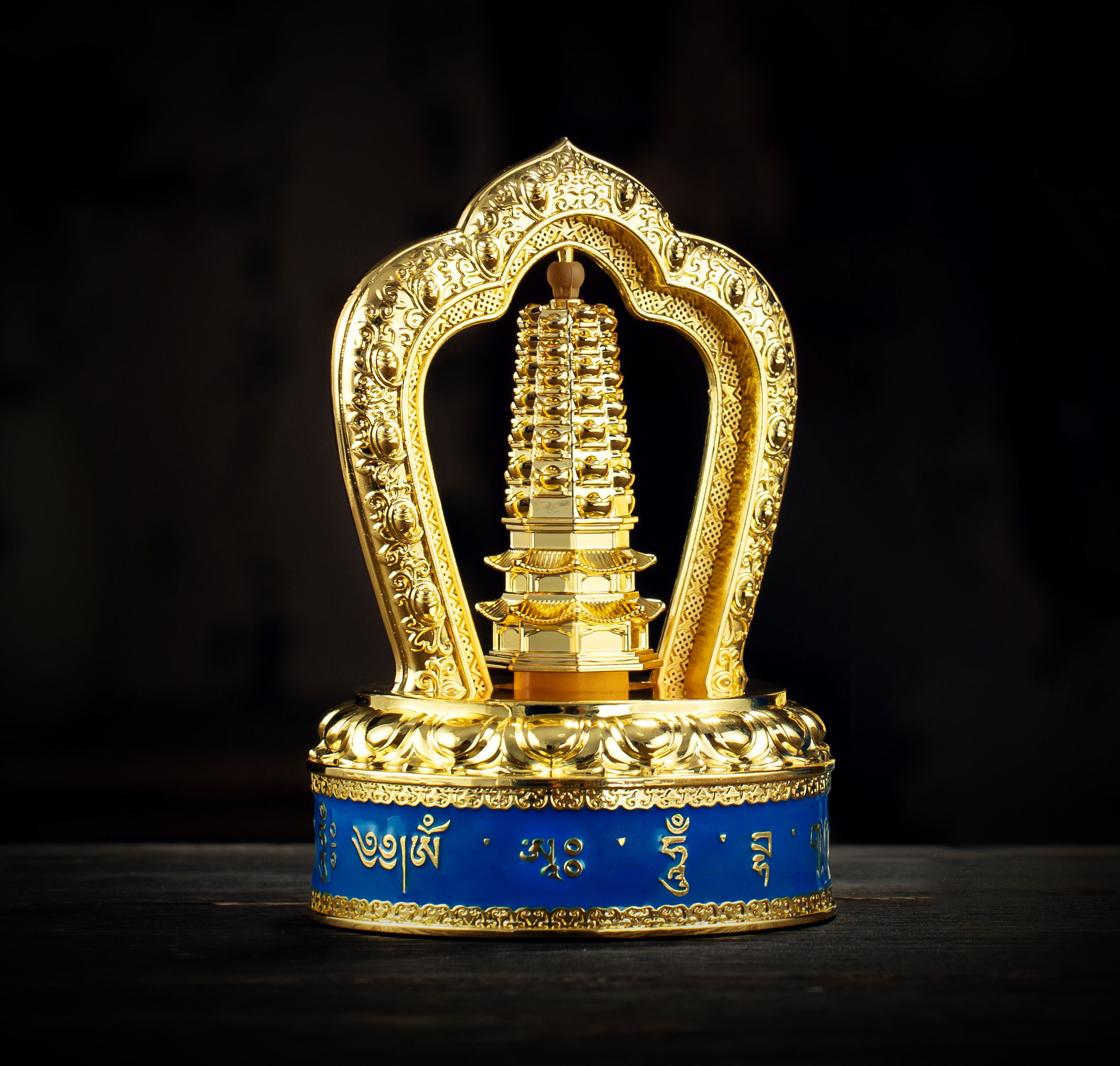 车载宝塔转经轮摆件