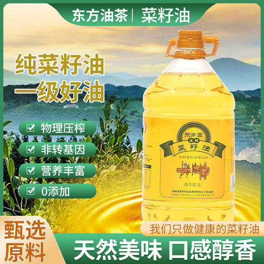 邵阳红 东方油茶 压榨菜籽油非转基因5L 商品图0