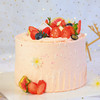 草莓雪顶-粉嫩草莓蛋糕-约6寸3层夹心 商品缩略图0