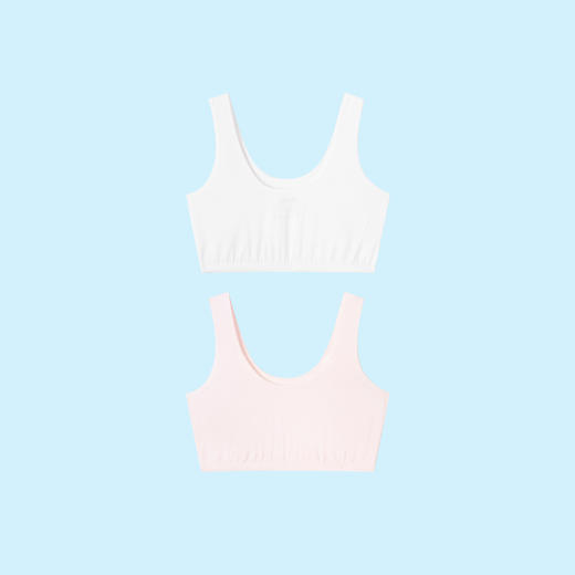 女童内衣发育期小学生胸衣套装针织内衣两件装春季新款安奈儿童装童装小程序专享JG417066 商品图1