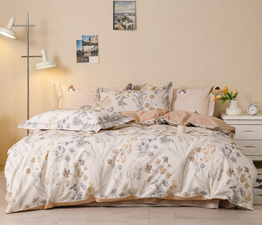 【专柜-多样屋】多样屋磨毛四件套全棉纯棉秋冬季床单被罩加厚保暖被套四件套 商品图0