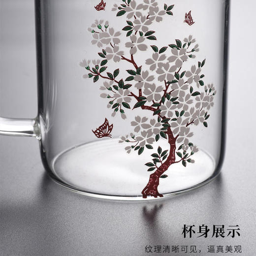 创意变色玻璃水杯家用个性潮流耐热泡茶杯带盖茶水分离办公茶杯子 商品图8