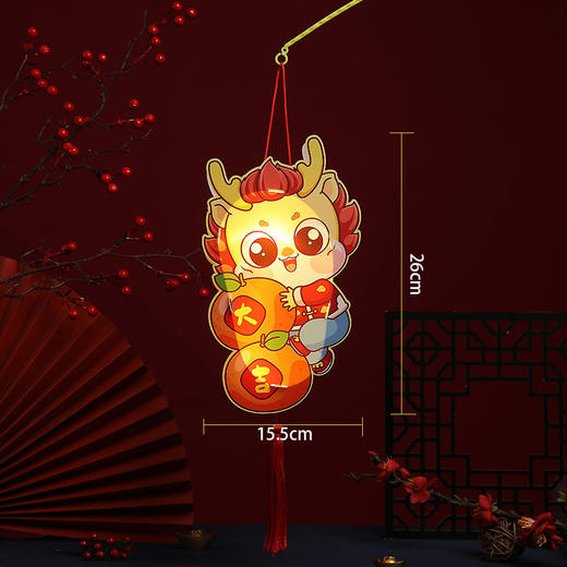 【多种款式，随心选择！】龙年手提灯笼PVC发光灯笼，儿童手工DIY材料包新年装饰品年货，寓意丰富 乐过新春！ 商品图12