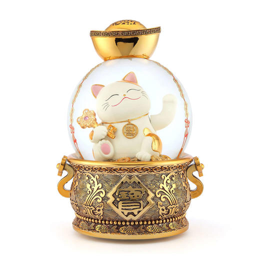 开运招财猫水晶球-蓝牙 商品图0