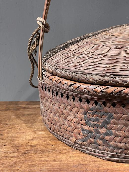 竹编手提圆形大盖篮，顺丰包邮 商品图9