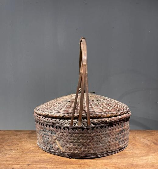 竹编手提圆形大盖篮，顺丰包邮 商品图4