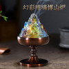琉璃博山炉，黄铜香炉，家用室内盘香薰炉，茶室卧室摆件 商品缩略图0