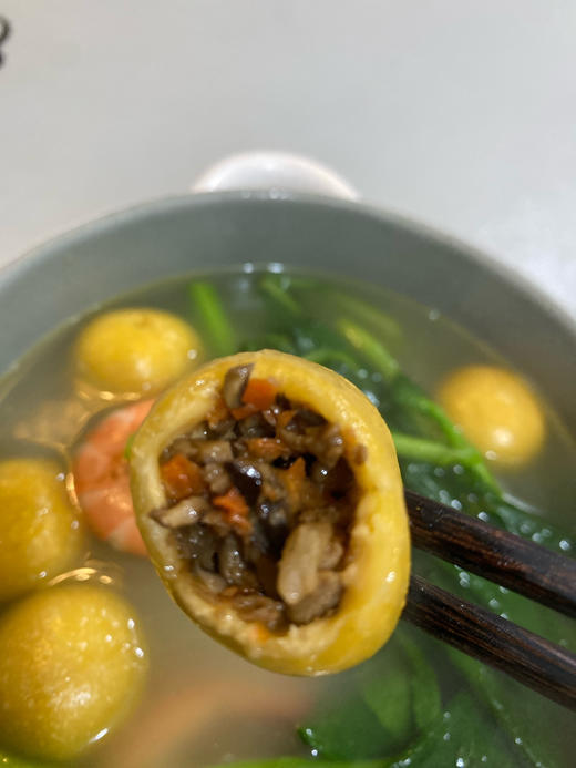 温州特产乐清单色番薯夹肉心丸子咸味汤圆370g 商品图7