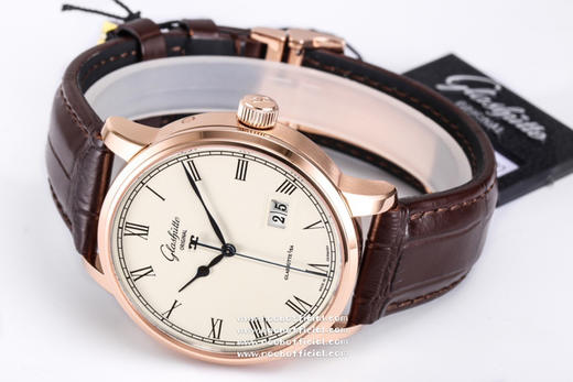 格拉苏蒂原创议员1-36-03款原装开模副本，突破了市场版本日历无法双跳的BUG，3D打印开模立体月相盘（非平面），同步原装尺寸40mm*12mm，配件均可通用原装，白面珍珠白颗粒感十足 商品图11