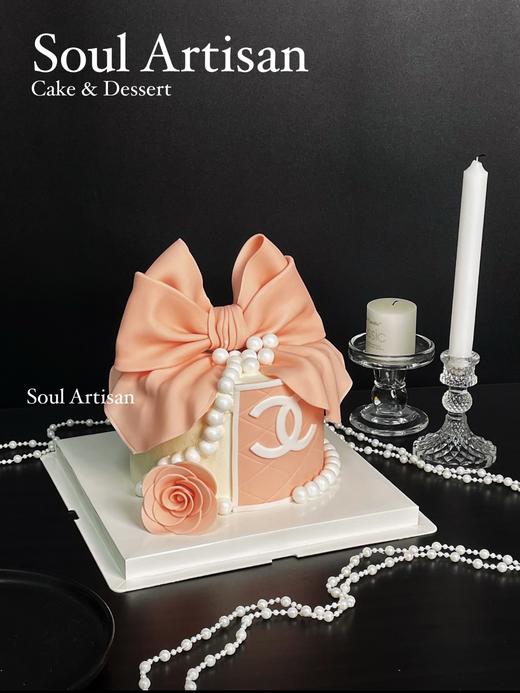 小香风双层蝴蝶结蛋糕3 商品图0