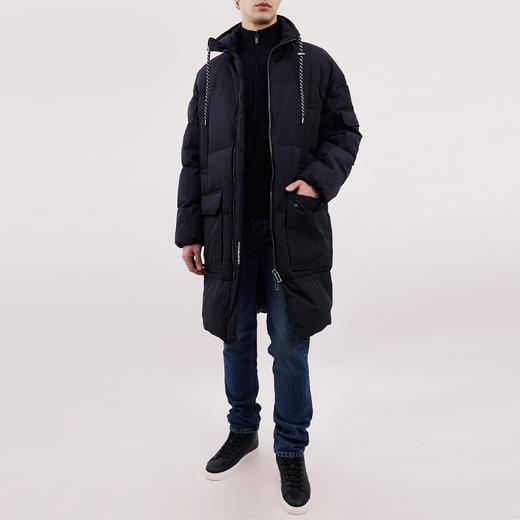 EMPORIO ARMANI 阿玛尼 男士绗缝羽绒服 深蓝色 6L1L90 1NNFZ 0920 商品图3