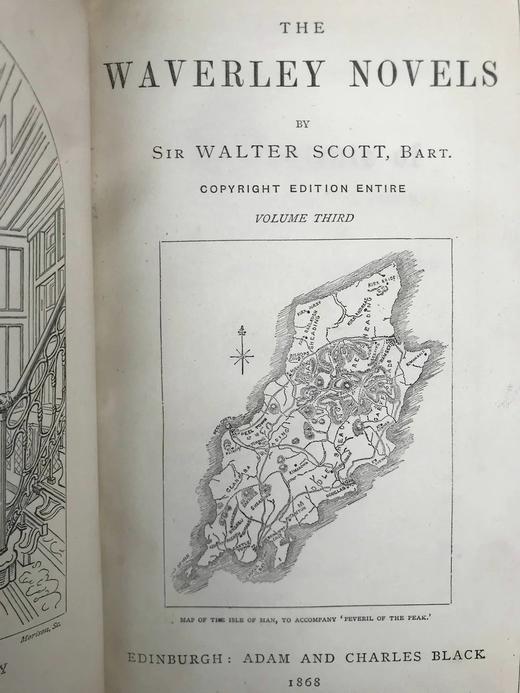 1868年 司各特《威弗利小说集》（卷3） 真皮精装大32开 商品图3