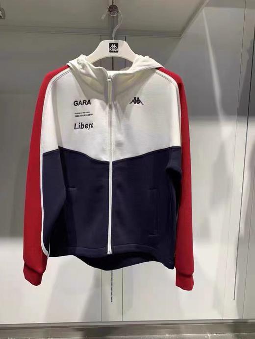 KAPPA  卡帕背靠背Kappa女子23秋冬款运动休闲卫衣连帽开衫外套 商品图0