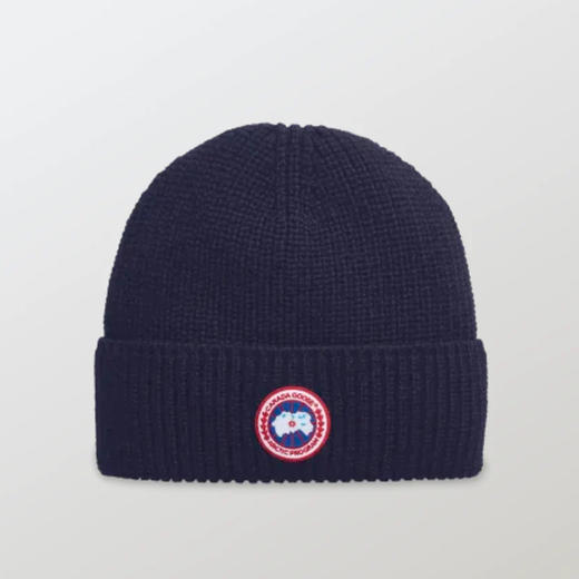 CANADA GOOSE 加拿大鹅 男士罗纹托克羊毛针织帽 蓝色 5026M 151 商品图0