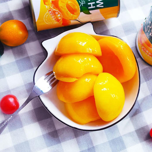 【黄桃罐头】鲜摘黄桃 新鲜味道 圆润弹滑 脆甜爽口 颗颗甜到心坎里 商品图2