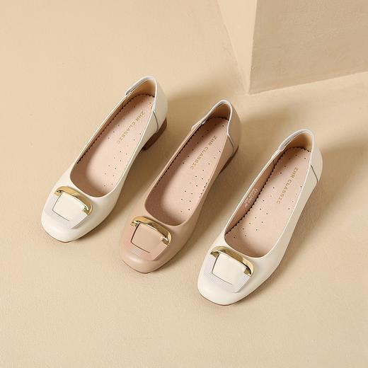 ZHR乐福鞋女2025春季新款复古粗跟法式系带休闲百搭粗跟浅口单鞋 商品图8