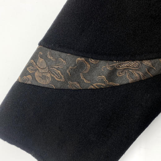 青骊色、漆黑色绵羊毛大衣LZ6C01 商品图6