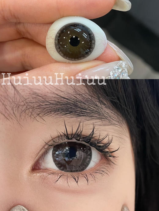 【店主实拍】偏大款/海盐黑巧色-14.5mm【年抛 0-1000度 含525/575】 商品图1