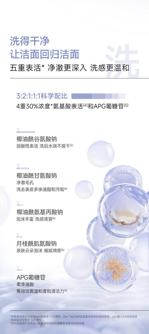 可复美吨吨洁面慕斯氨基酸藻萃净润清洁保湿慕斯150ml/瓶温和清洁 商品图6