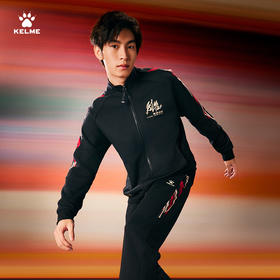 卡尔美春季新款有球必应系列针织外套