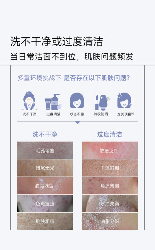 可复美吨吨洁面慕斯氨基酸藻萃净润清洁保湿慕斯150ml/瓶温和清洁 商品图5