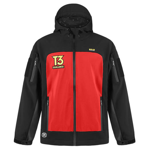 越野e族秋冬户外三合一冲锋衣拼色软壳防水防风加绒保暖外套男女 商品图3