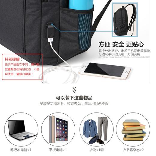 维多利亚旅行者大容量防泼水双肩包笔记本电脑包背包6189 商品图7