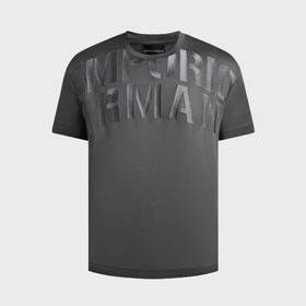 EMPORIO ARMANI 阿玛尼 男士字母徽标印花圆领短袖T恤 深灰色 3R1TZ2 1JUVZ 0697
