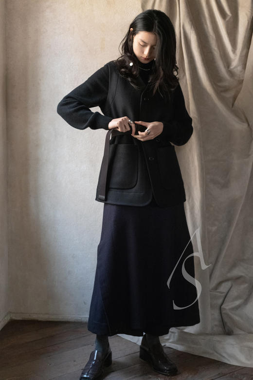 Toogood 黑色PRINTER羊毛裙裤 商品图9