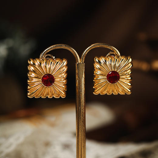 Manreya玛芮雅“海港晴空”复古耳钉复古中古vintage新年礼物 商品图2