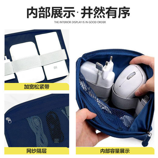 维多利亚旅行者便携防震电源包数码收纳包洗漱包 商品图2