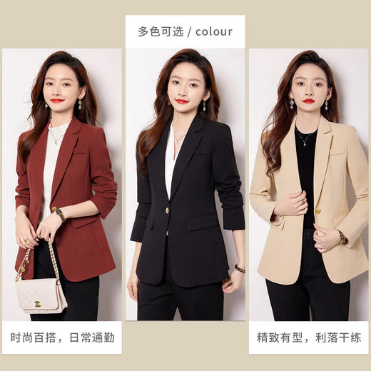 【商务职业】罗蒙女士西服精致有型干练利落百搭小西服外套女 商品图1
