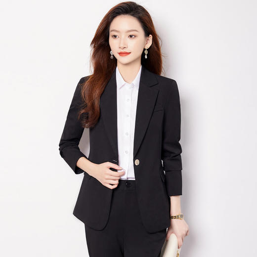 【上衣+裤子】罗蒙女士套装舒适百搭气质时尚简约套装两件套女 商品图6