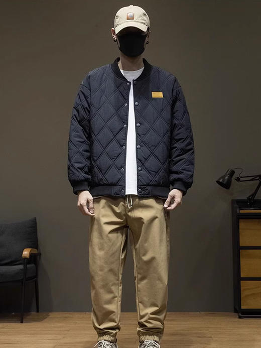 裁缝学苑MQ35立领开衫棉衣绗棉棒球服外套纸样男装保暖棉服上衣图纸 商品图2