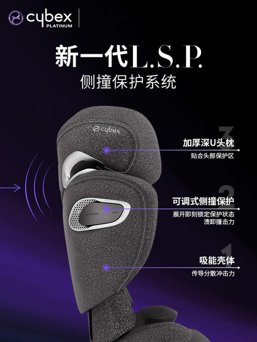 德国Cybex 铂金线安全座椅Solution T i-Fix Plus大童专座 3-12岁 商品图3