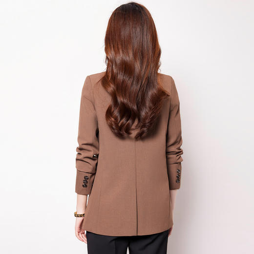 【商务职业】罗蒙女士西服外套女韩版直筒休闲宽松时尚气质小西服上衣 商品图3