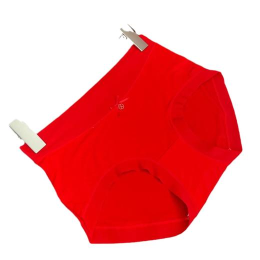 新年大红本命年【限量女士好运酷 少女内裤中腰红色】结婚好运内裤 舒适高弹 女士三角裤 商品图4