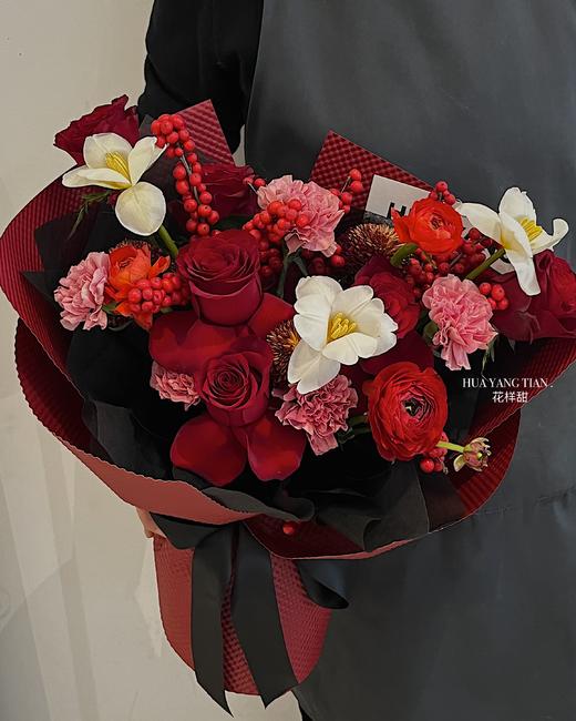 赤玫之心 · 花束 商品图1