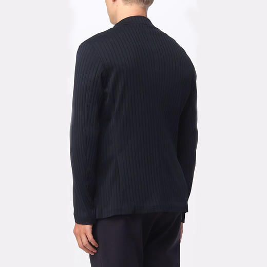 EMPORIO ARMANI 阿玛尼 男士棉质西服外套 深蓝色 6R1GQ3 1JGYZ 09N3 商品图2