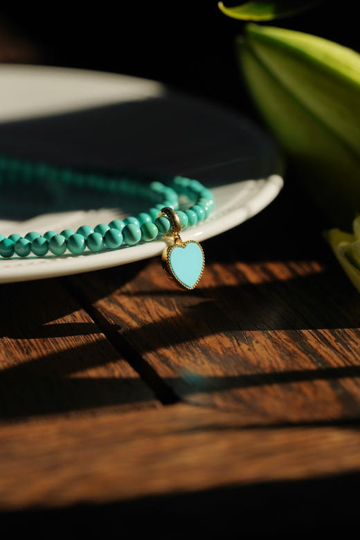 可以和Mini搭配｜18k爱心睡美人绿松（2-3周订制） 商品图1