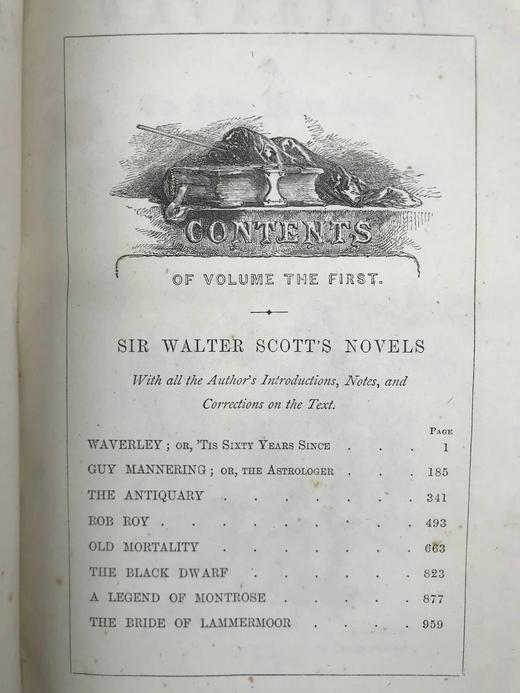 1867年 司各特《威弗利小说集》（卷1） 真皮精装18开 商品图4