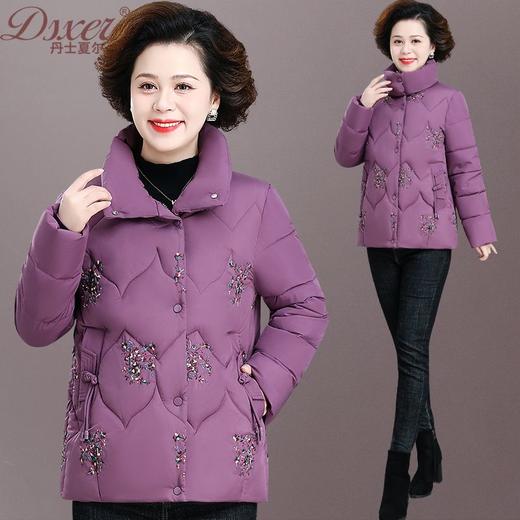 TZW-中老年棉衣老太太妈妈冬装2023新款减龄加厚绣花棉服棉袄奶奶外套 商品图1