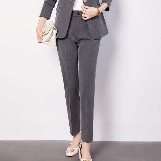 【上衣+裤子】罗蒙女士套装舒适百搭气质时尚简约套装两件套女 商品图4