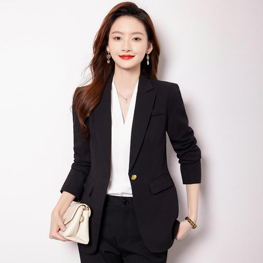 【商务职业】罗蒙女士西服精致有型干练利落百搭小西服外套女 商品图3