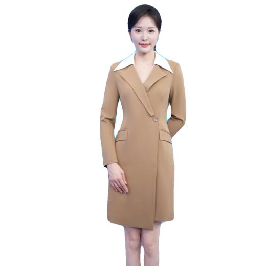 IWY/卡其色演讲比赛服装女大学生面试西装裙显瘦主持人正装医美工装Q0331-C 商品图4