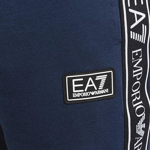 EMPORIO ARMANI EA7 阿玛尼 男士棉质徽标贴花休闲运动裤 蓝色 6RPP54 PJ05Z 1554 商品图3