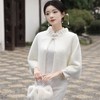 钉珠加厚斗篷复合蕾丝加绒气质百搭披肩SJT-20231123 商品缩略图1