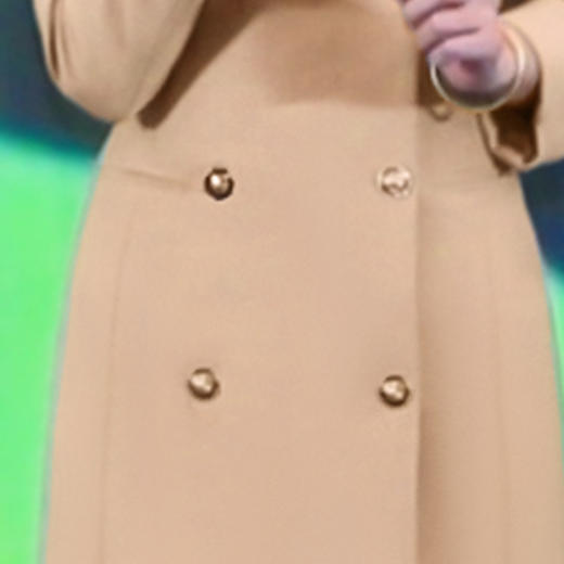 IWY/卡其色双排扣主持人正装女秋冬演讲西装连衣裙修身工作服ol工装Q1004 商品图3